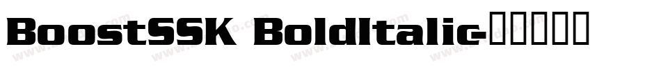 BoostSSK BoldItalic字体转换